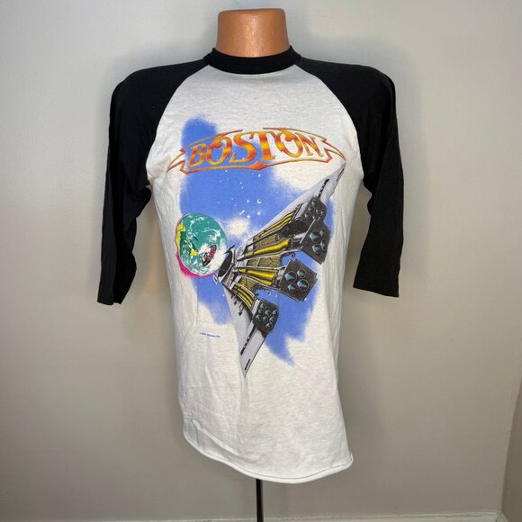 Vintage 1980s Boston Concert T-Shirt, Third Stage U.S. Tour 1987, Spring Ford M - Picture 1 of 10